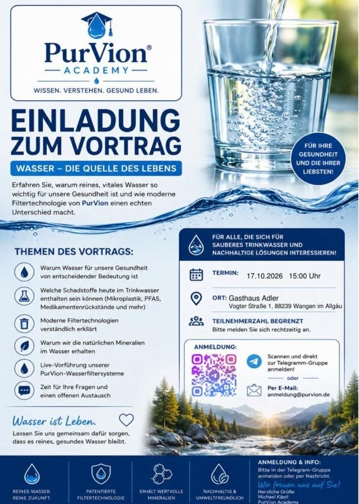Wasser – Die Quelle des Lebens